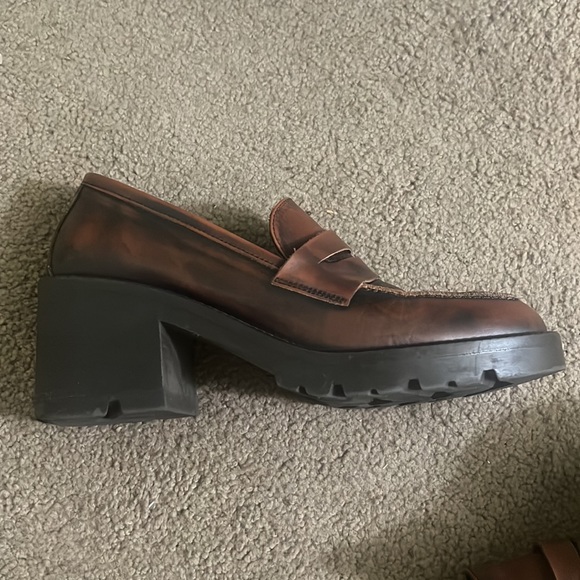 L’Intervalle Bourges Leather Loafers in Brown Size 38/7.5 - Picture 2 of 3